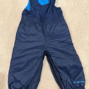 Like New Columbia Dark Blue Snow Bib 12-18 Months